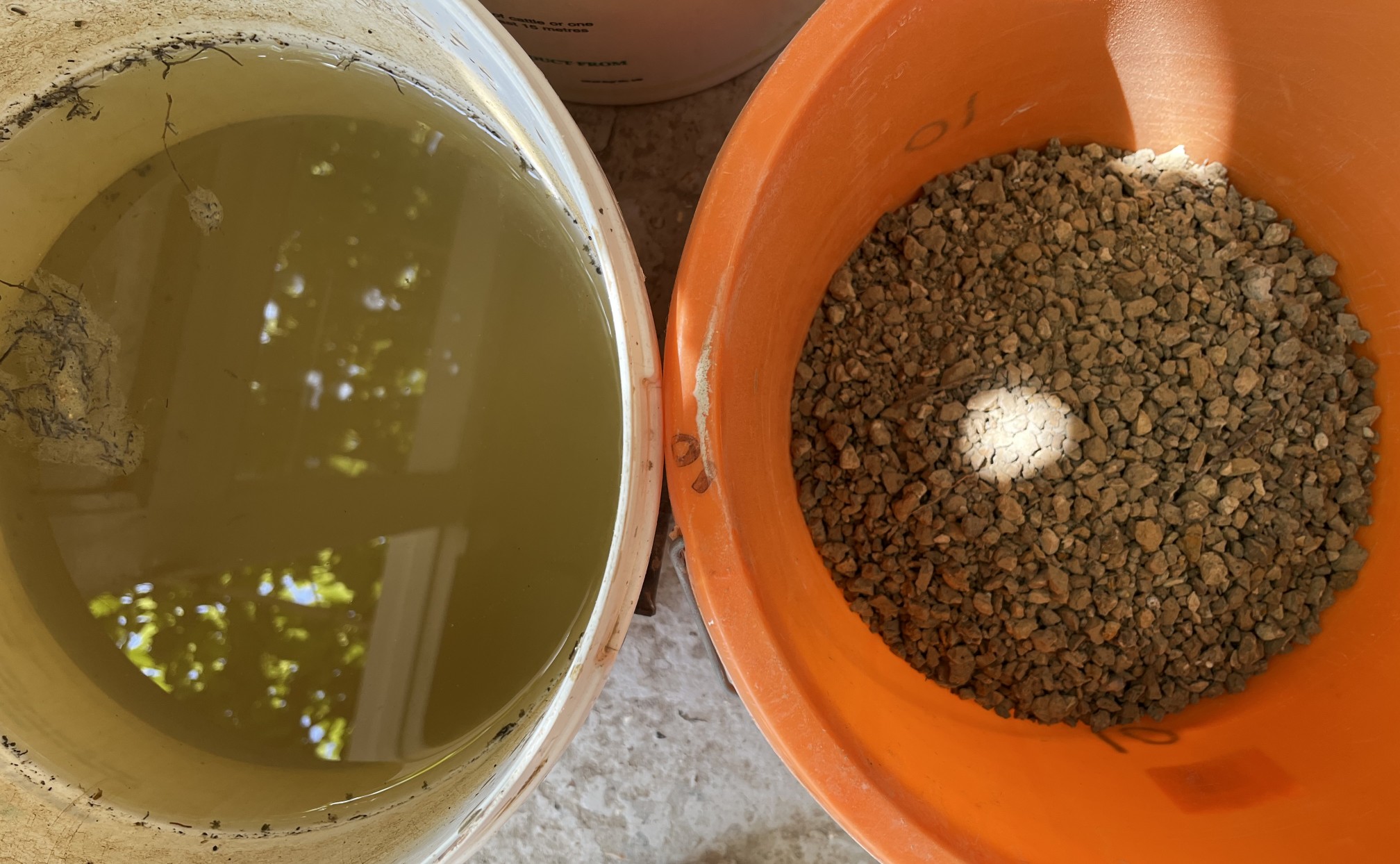 raw clay being prepared