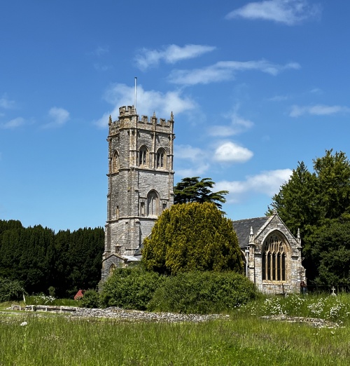 Muchelney Church on the Somerset levels